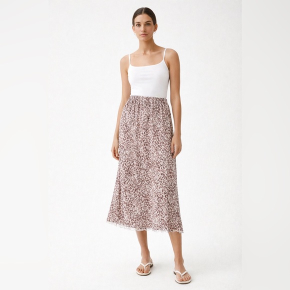 Wild Skyes Dresses & Skirts - Wild Skye | Midi Leopard Skirt